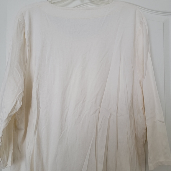 Talbots Long Sleeve Cotton Tee 3x - Picture 3 of 3